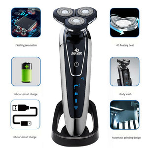 Multi function 4D full body wash Electric Shaver Rechargeable shaver