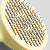 One-button hair removal self-cleaning steel needle pet brush